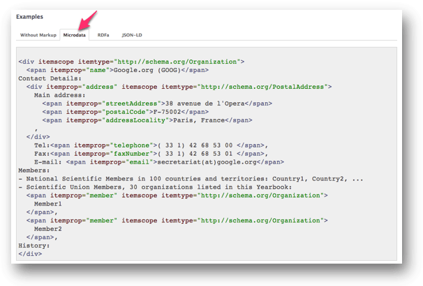 Microdataを使ったschema.org